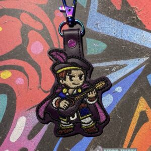 DND Chibi Boy Bard fob ITH machine embroidery design