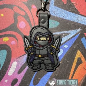 DND Chibi Boy Rogue fob ITH machine embroidery design