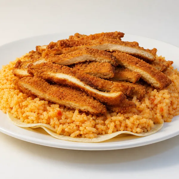 MEGA acorazado de milanesa de pollo