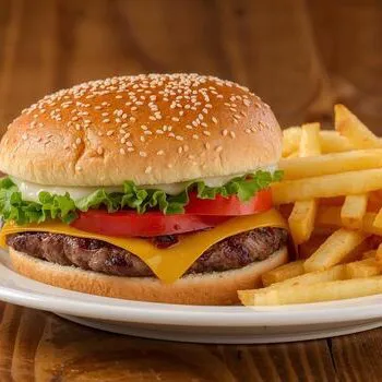 Hamburguesa con papas
