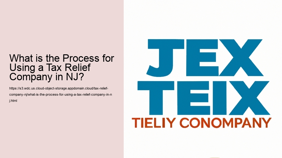 What is the Process for Using a Tax Relief Company in NJ?