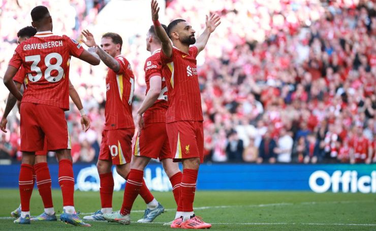 Liverpool goleó 5x1 al Tottenham en Anfield, y con esto se proclamó campeón de la Premier League 2024-25, a falta de 4 jornadas.