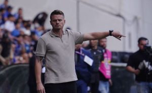 Cristian Nasuti, director técnico interino del Club Sport Emelec, se refiere a lo que será el partido ante Liga de Quito, por la fecha 20.