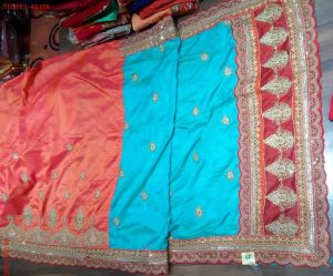 box-pallu with half-half concept patali-pallu saree