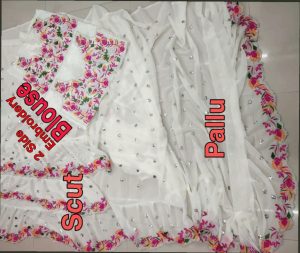 cut-work dhaga test saree with blouse