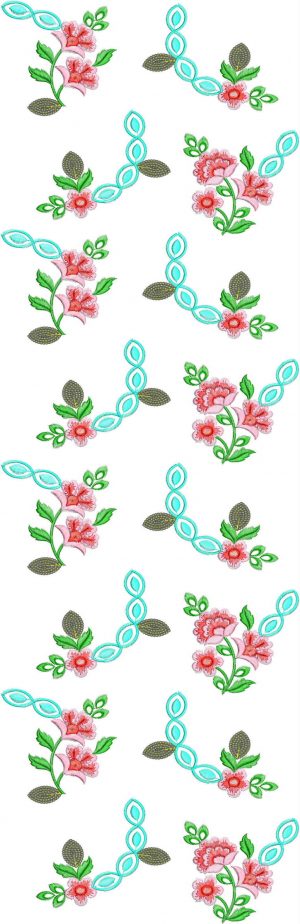 All over garment Embroidery Design