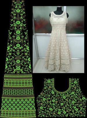 Anarkali / Readymade Suit Embroidery Design