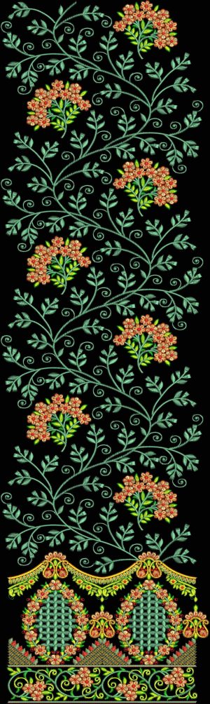 Daman Top Embroidery Design