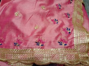 C Pallu cut-work saree