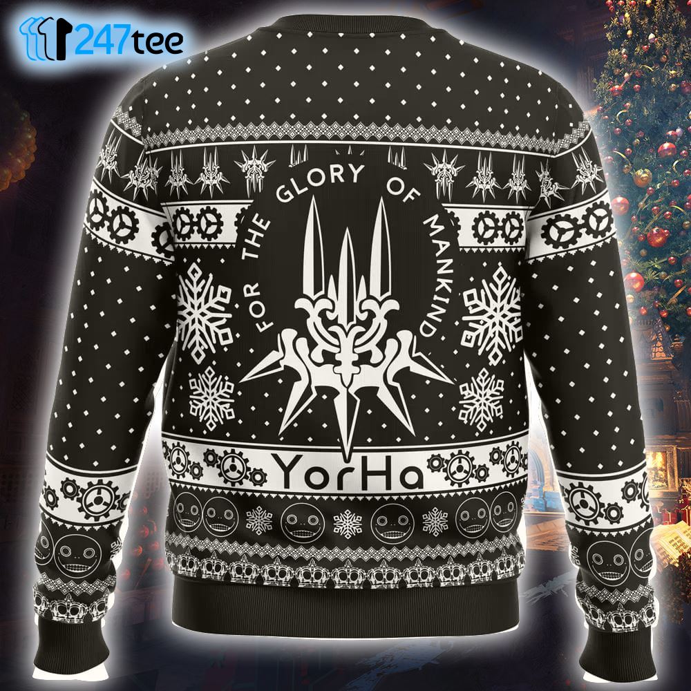 Yorha Nier Automata Ugly Christmas Sweater