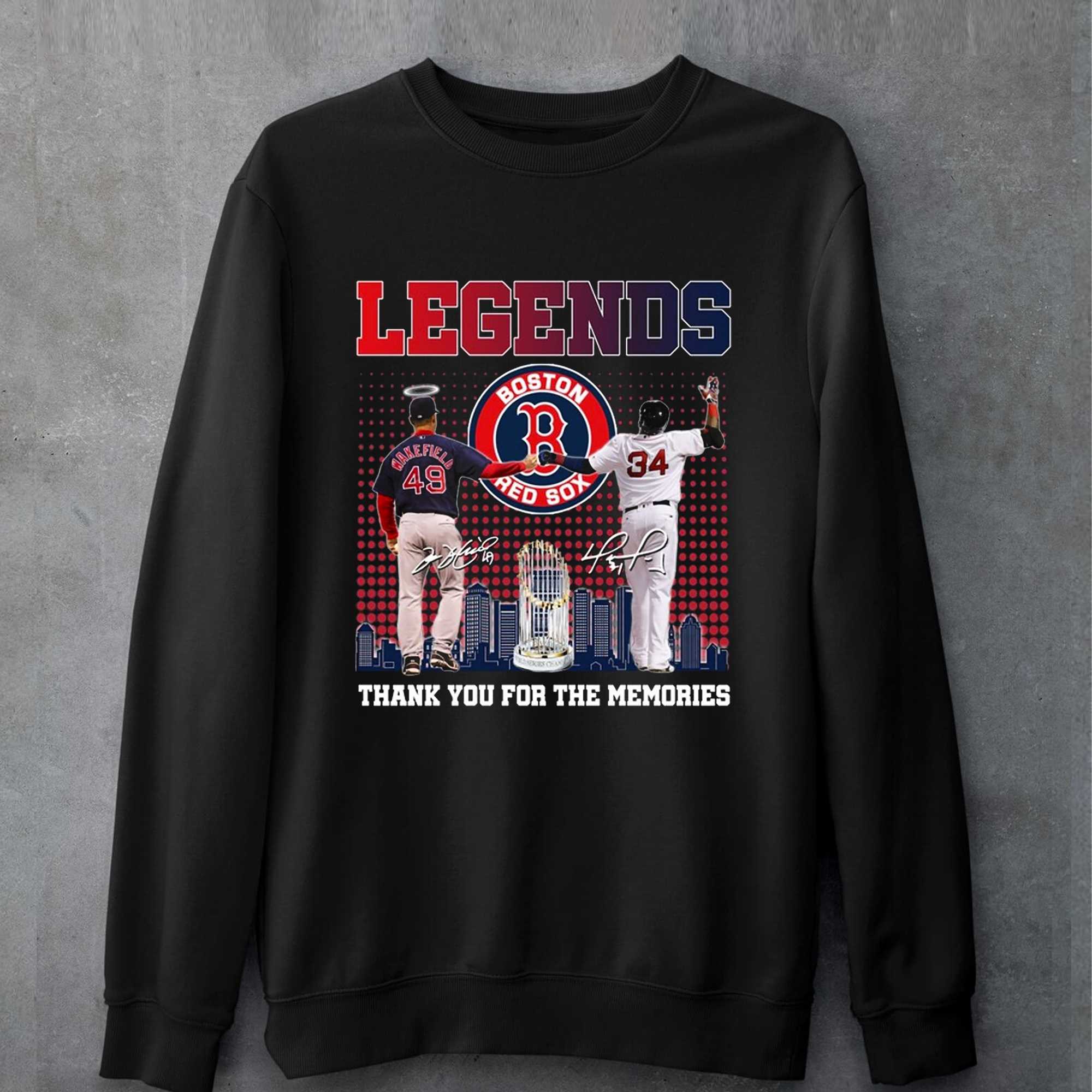 Legends Boston Red Sox Thank You For The Memories T-shirt