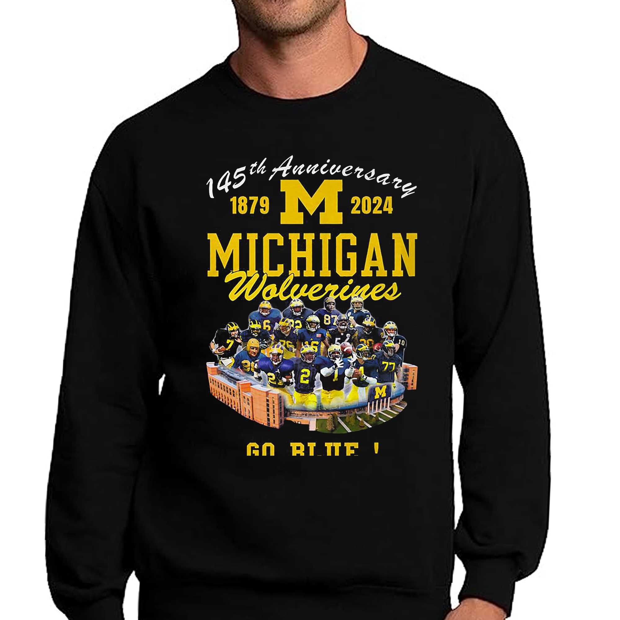 Michigan Wolverines 145th Anniversary Go Blue T-shirt