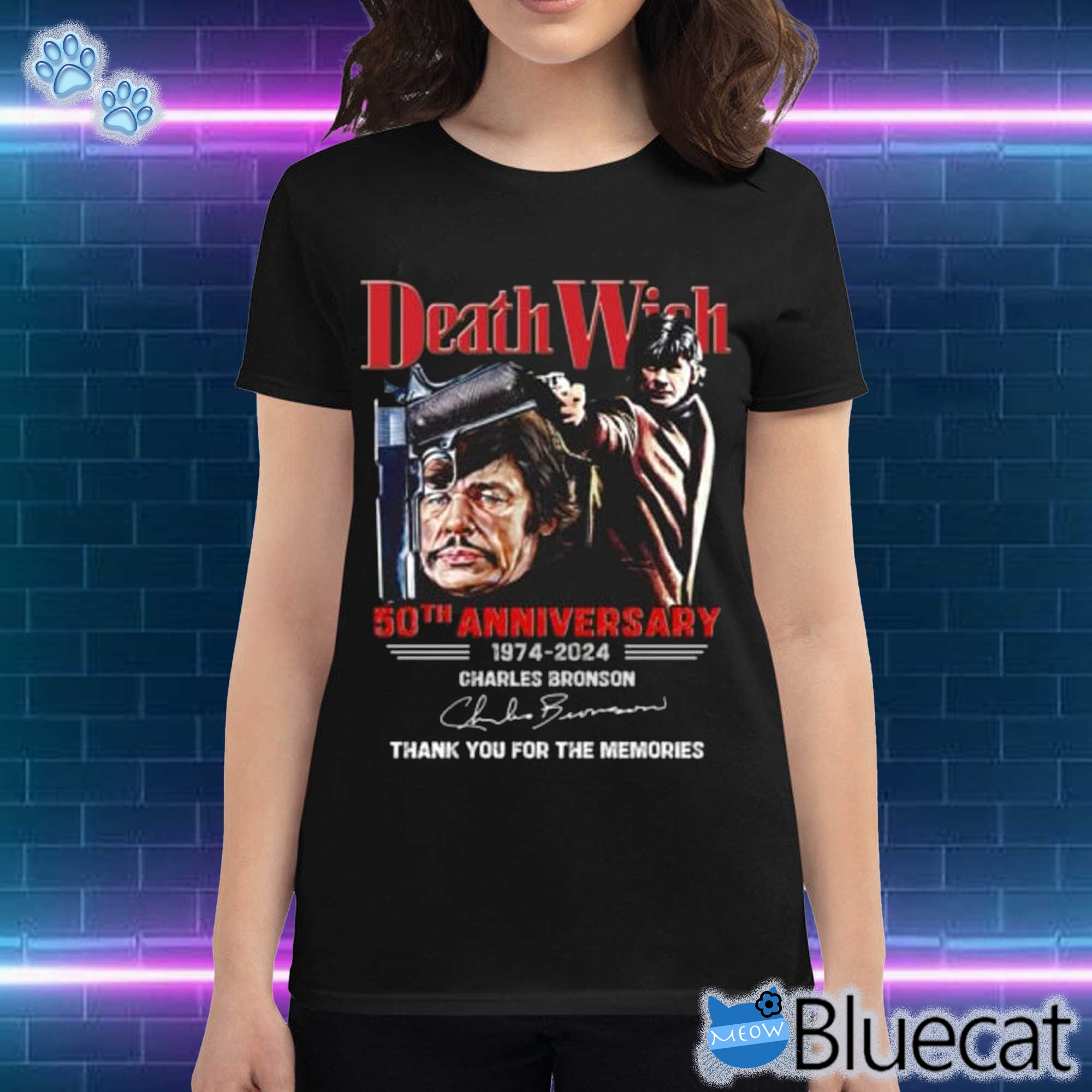 Death Wish 50th Anniversary 1974-2024 Charles Bronson Thank You For The Memories Sweatshirt Shirt 