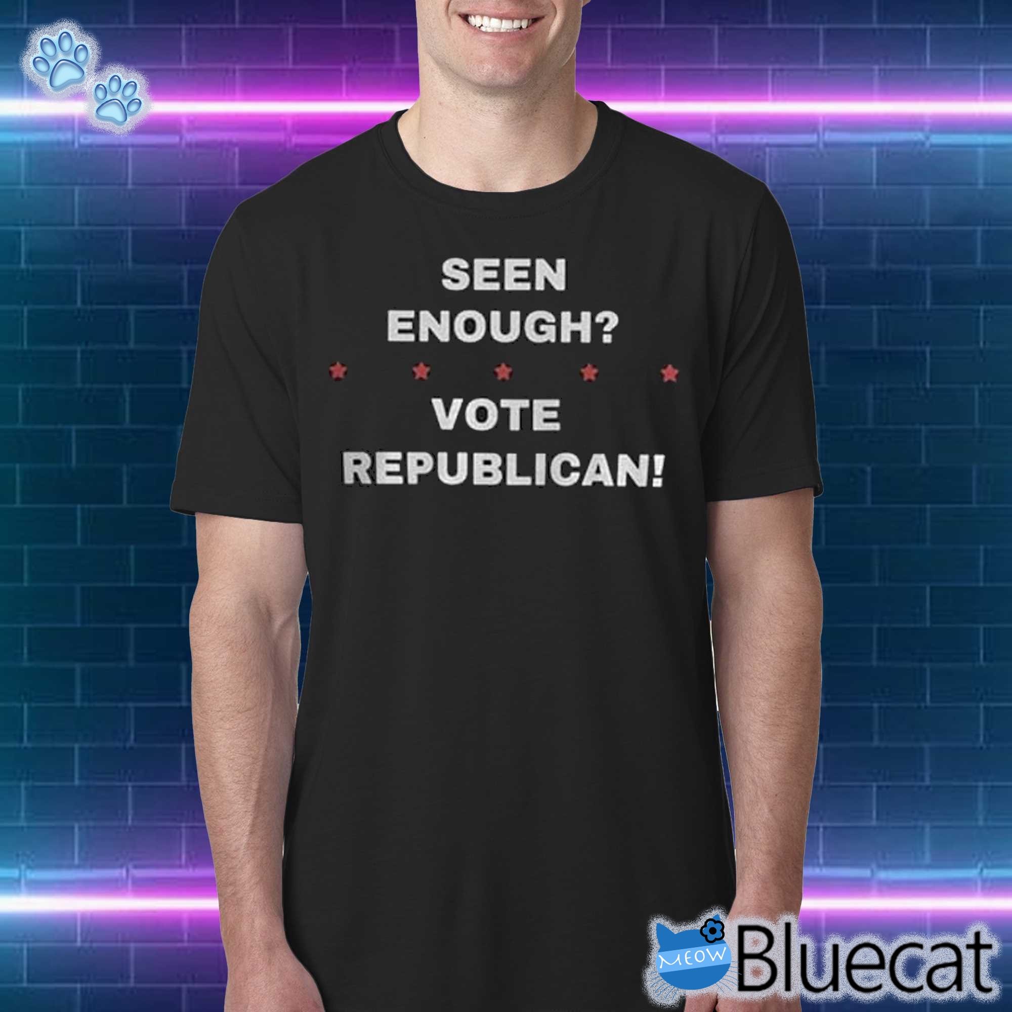 Seen Enough Vote Republican Shirt Had Enough Vote Republican Flag Vote Red Anti Democrat T-shirt 