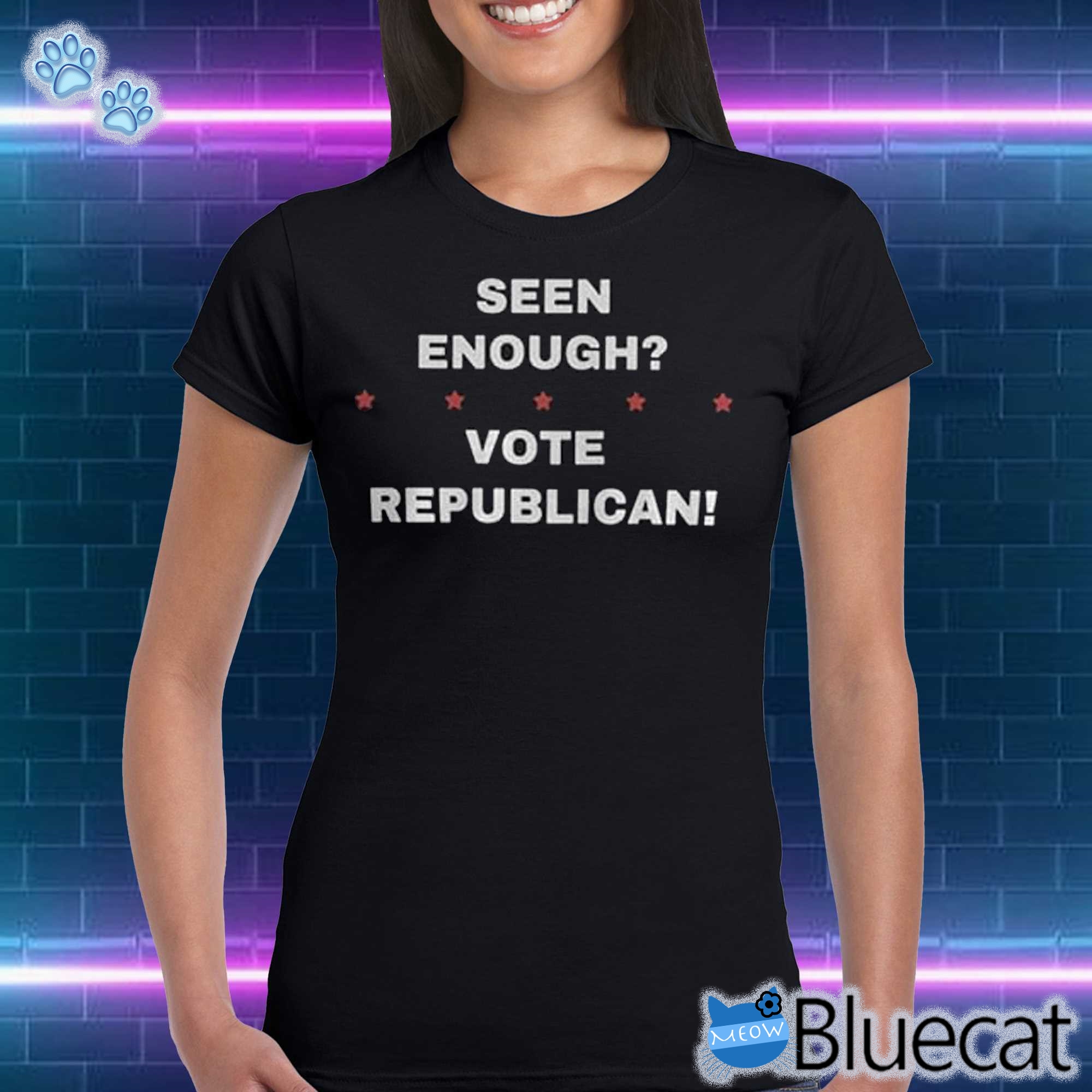 Seen Enough Vote Republican Shirt Had Enough Vote Republican Flag Vote Red Anti Democrat T-shirt 