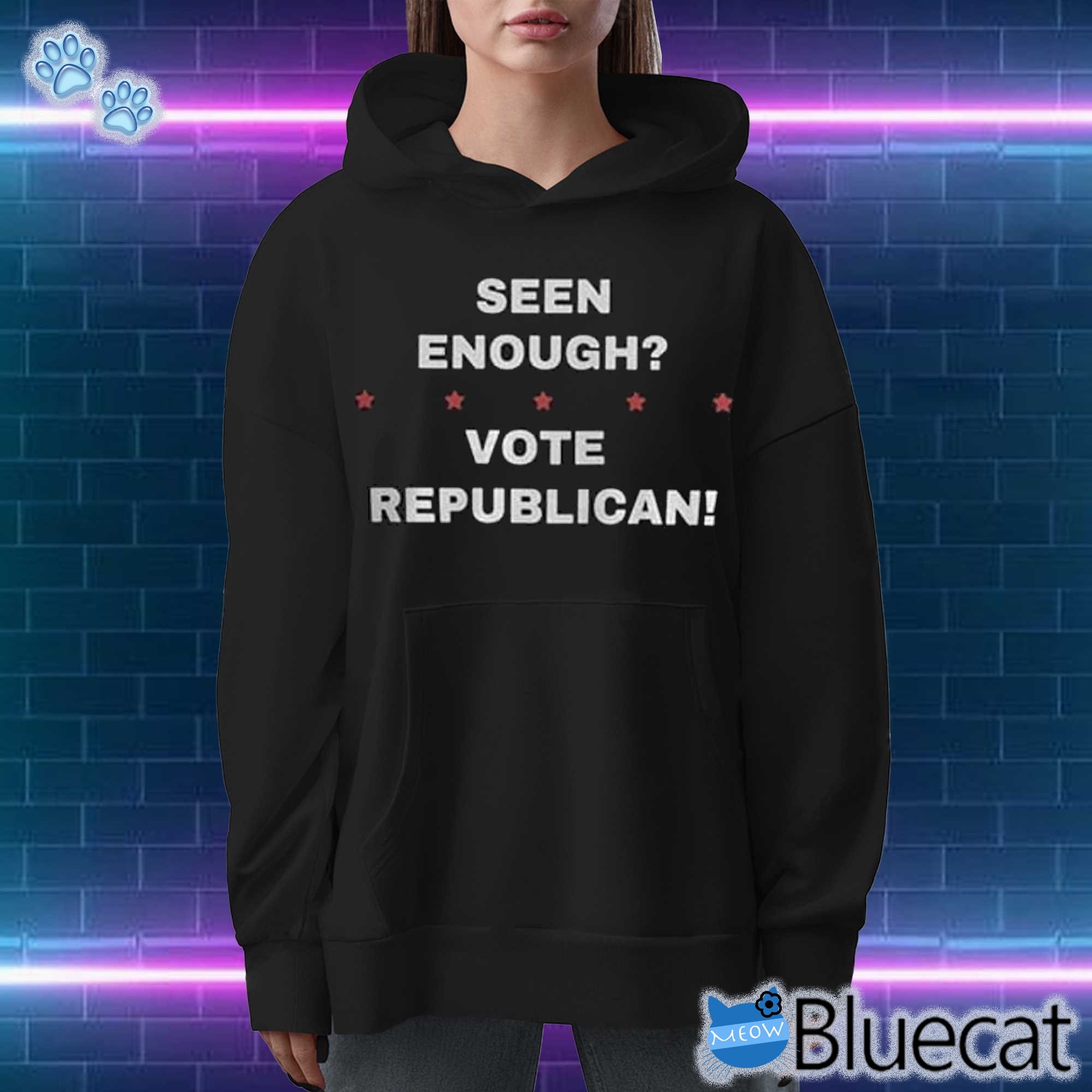 Seen Enough Vote Republican Shirt Had Enough Vote Republican Flag Vote Red Anti Democrat T-shirt 