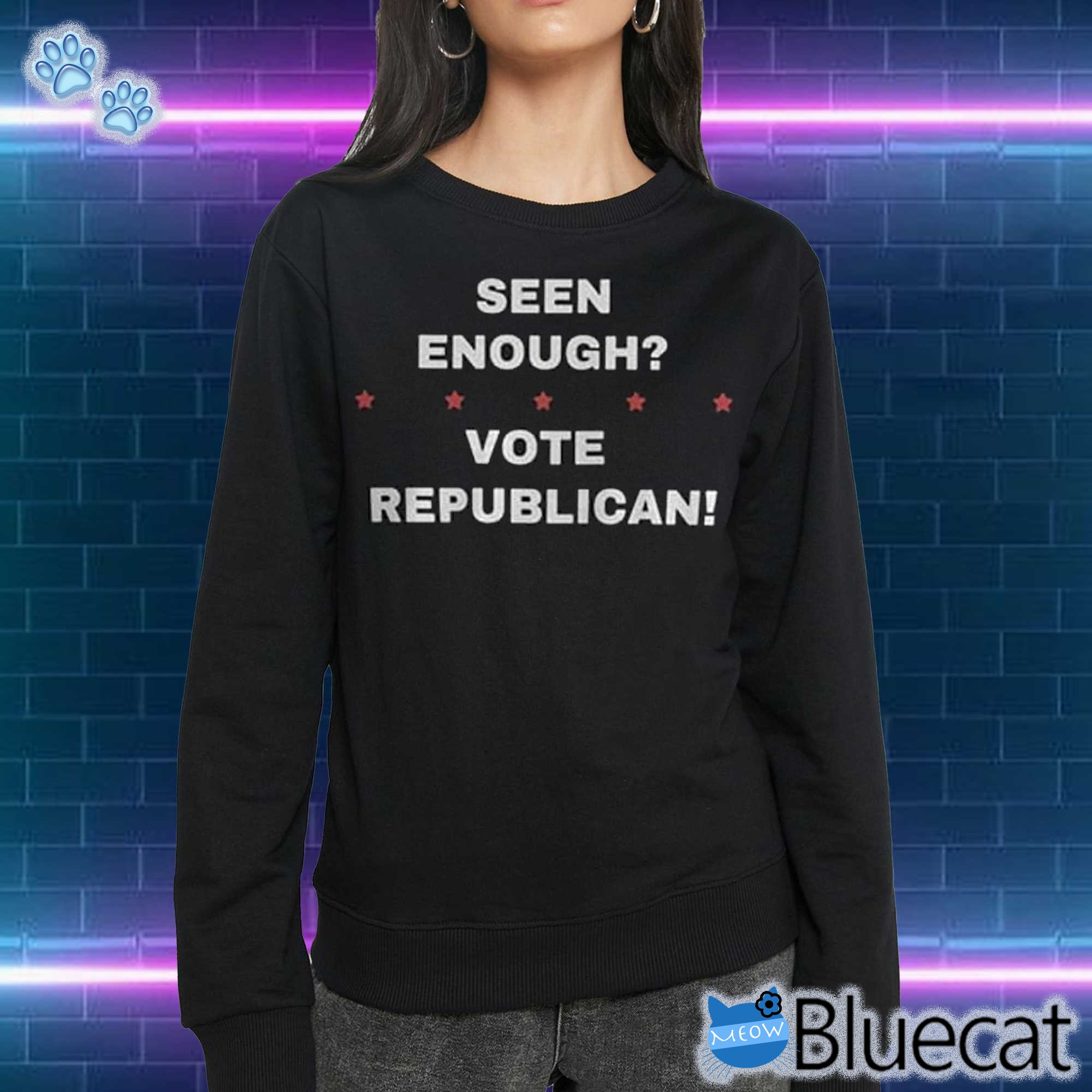 Seen Enough Vote Republican Shirt Had Enough Vote Republican Flag Vote Red Anti Democrat T-shirt 