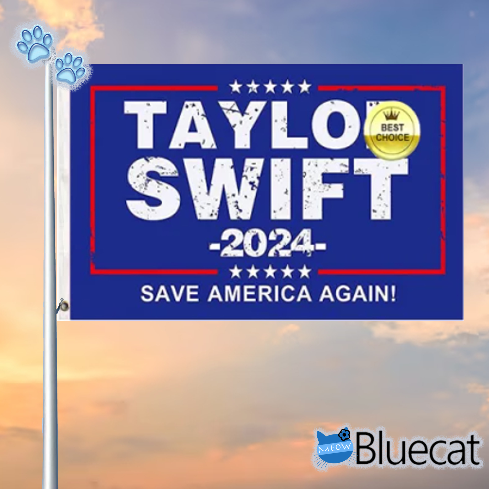 Taylor Swift 2024 Save America Again Flag