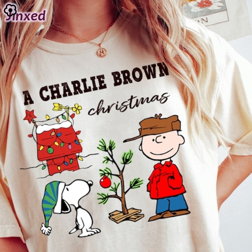 Peanuts Christmas Shirt Sweatshirt Merry Xmas Snoopy Cartoon Movie