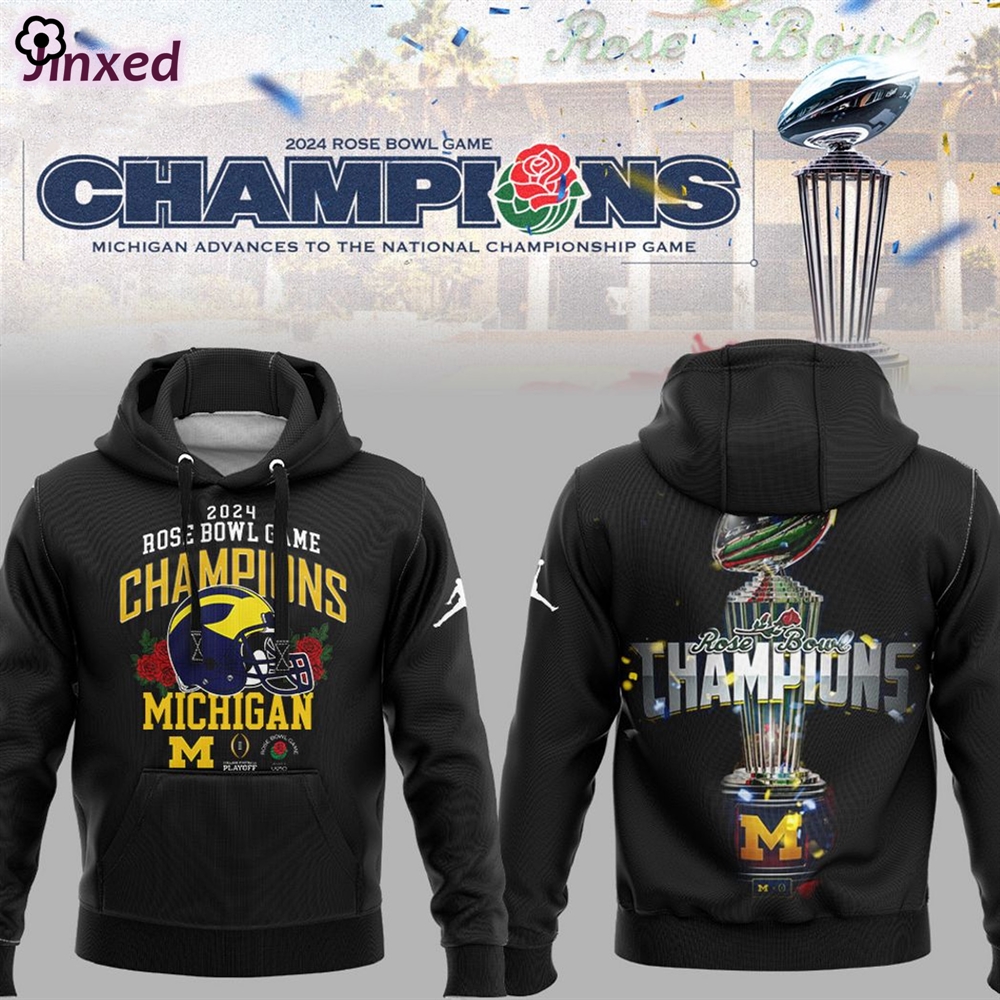 Michigan Wolverines College Football Playoff 2024 Rose Bowl Champions ...