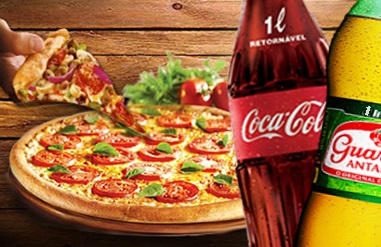 Promoção: Pizza Grande + Refrigerante de 1L + Borda Recheada