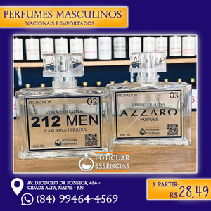 oferta Perfumes masculinos  da empresa Potiguar Essências
