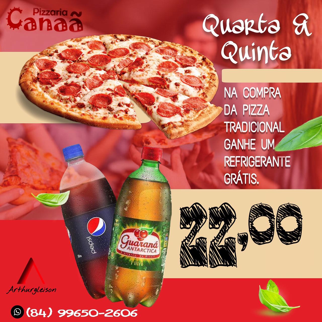 Promoção: Promoção Quarta e Quinta da Pizza + Refri Grátis