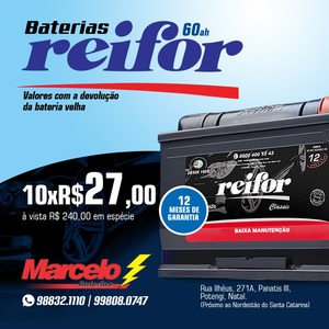 oferta Bateria Reifor 60ah da empresa Marcelo Baterias