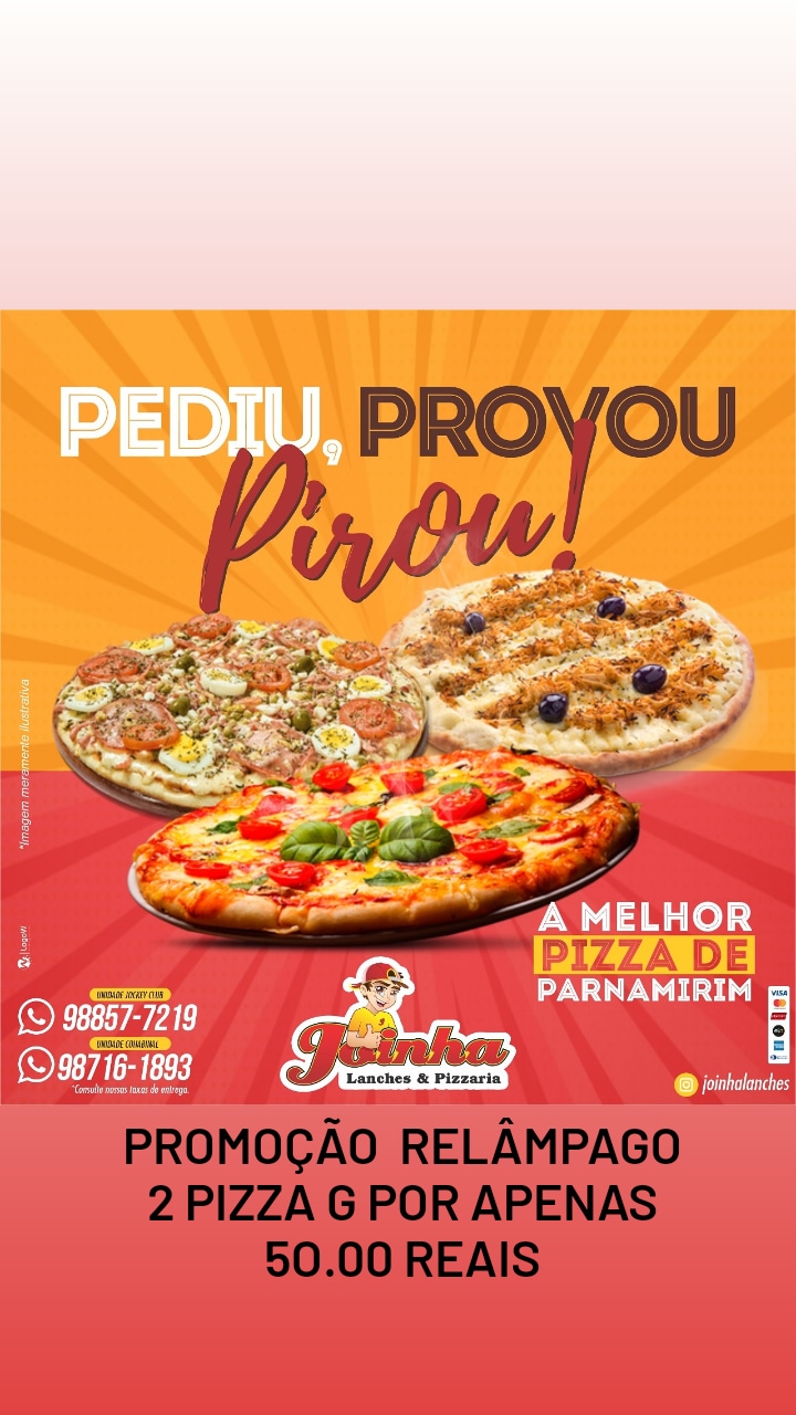 Promoção: Promoção 2 Pizzas G