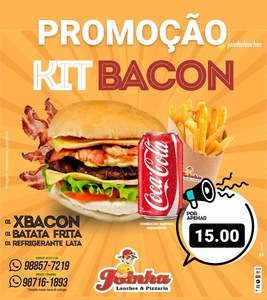 oferta Promoção Kit Bacon da empresa Joinha Lanches e Pizzaria