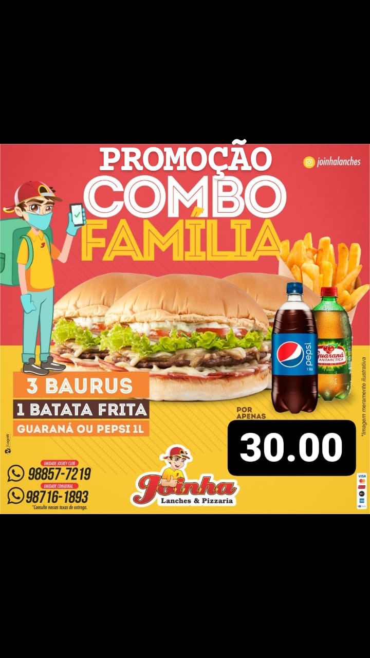Promoção: Promoção Combo Família Joinha Lanches