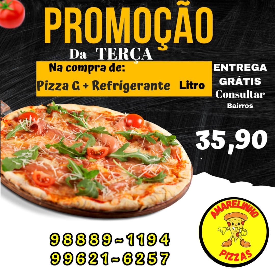 Promoção: Promoção da Terça Pizza G + Refrigerante