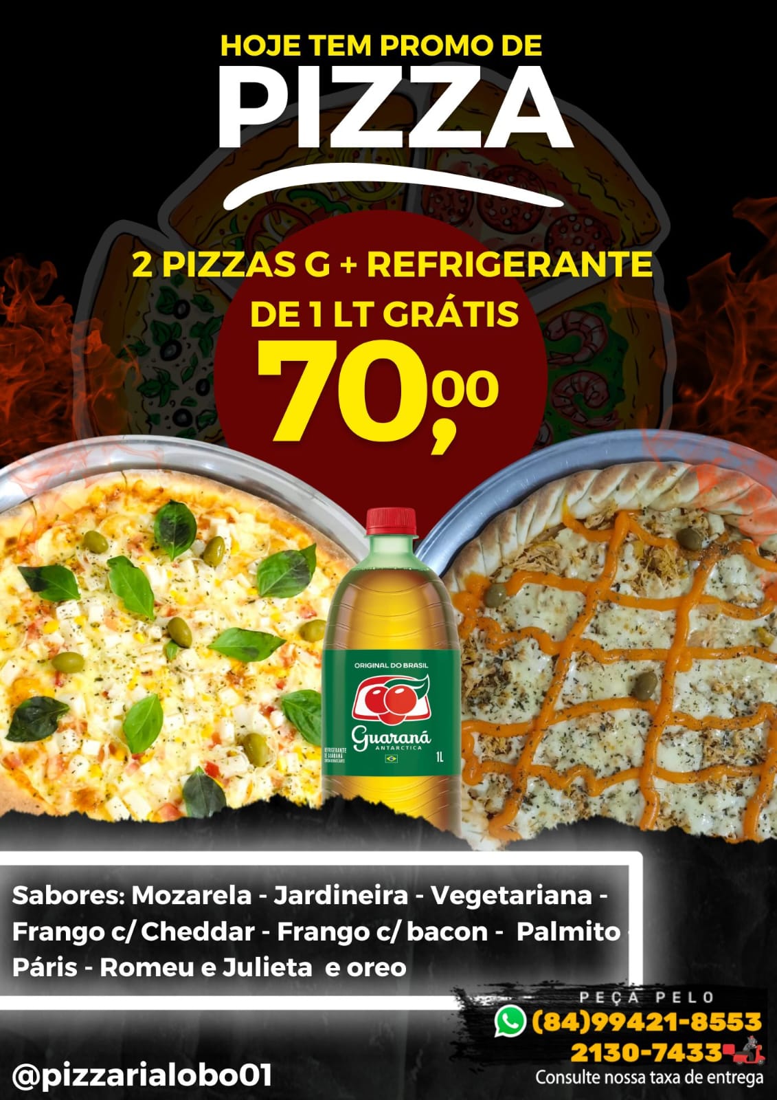 Desconto E Promoção De Oferta De Pizza - Quinta- Feira.