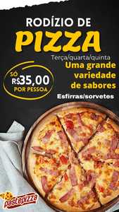oferta RODÍZIO DE PIZZA da empresa Pastepizza Pizzaria e Hamburgueria