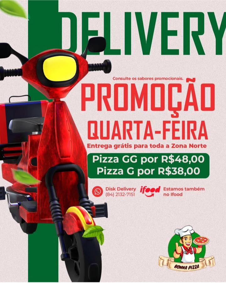 Imagem de uma oferta oferecida pela empresa Bonna Pizza Pizzaria e Rodízio