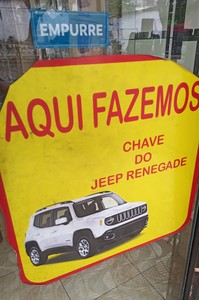 oferta Chave para Jeep Renegade da empresa Tirol Chaves 24hs