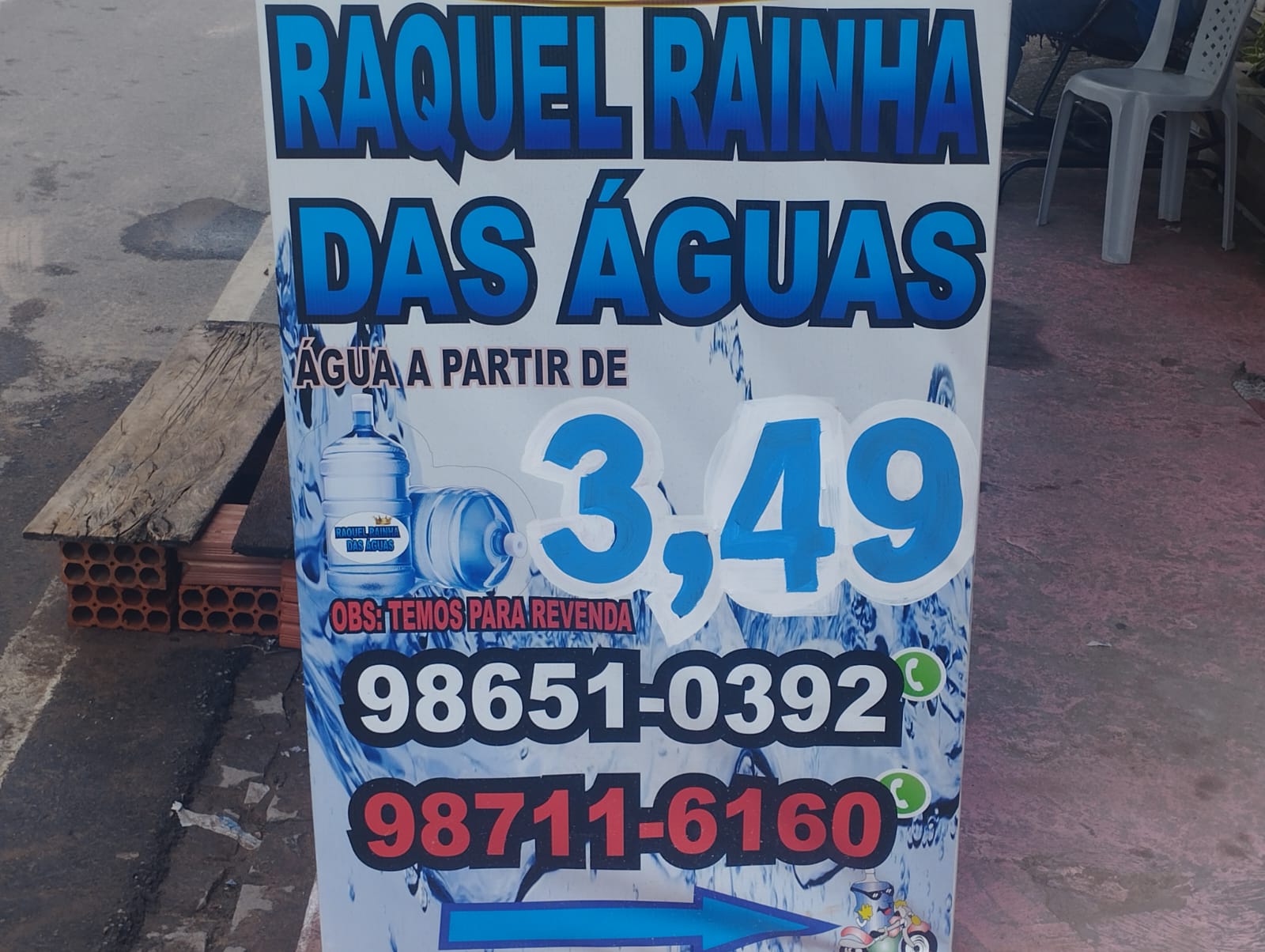 Promoção: Água Mineral na Raquel Rainha das Águas