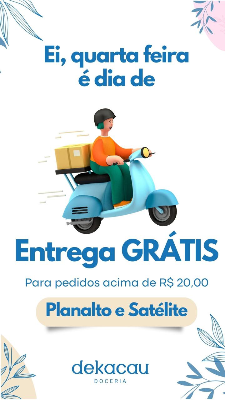 Promoção: QUARTA-FEIRA COM ENTREGA FREE!