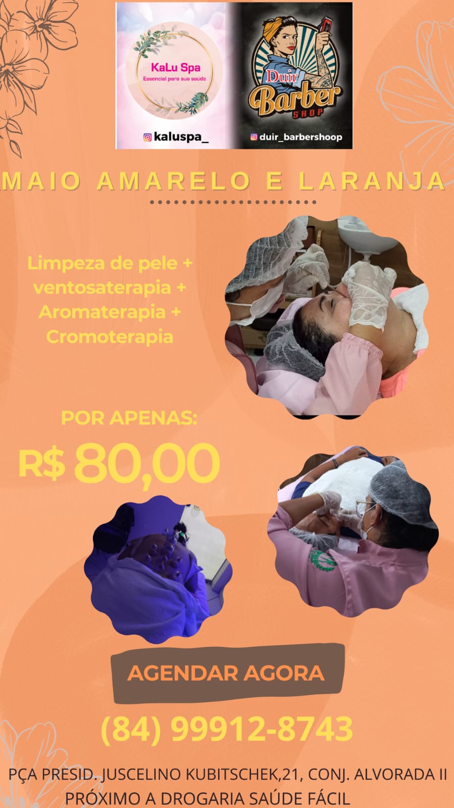 Promoção: LIMPEZA DE PELE + VENTOSATERAPIA + AROMATERAPIA + CROMOTERAPIA