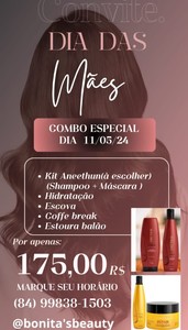 oferta COMBO ESPECIAL DIA DAS MÃES da empresa Bonita's Beauty Studio
