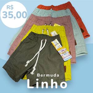 oferta BERMUDA DE LINHO  da empresa Pérola Kids
