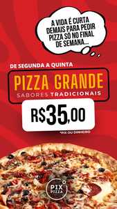 oferta Promo Pizza Grande da empresa Pix Pizza JP