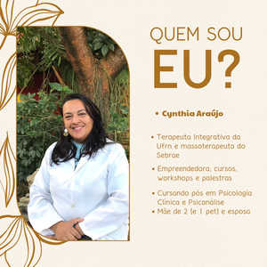 oferta CONHEÇA A TERAPEUTA CYNTHIA ARAÚJO da empresa Cynthia Araújo- Massagens & Terapias