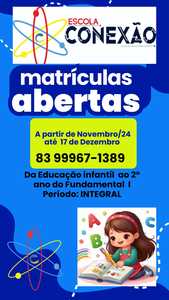 oferta MATRICULE-SE JÁ! da empresa Conexão Escola e Berçário