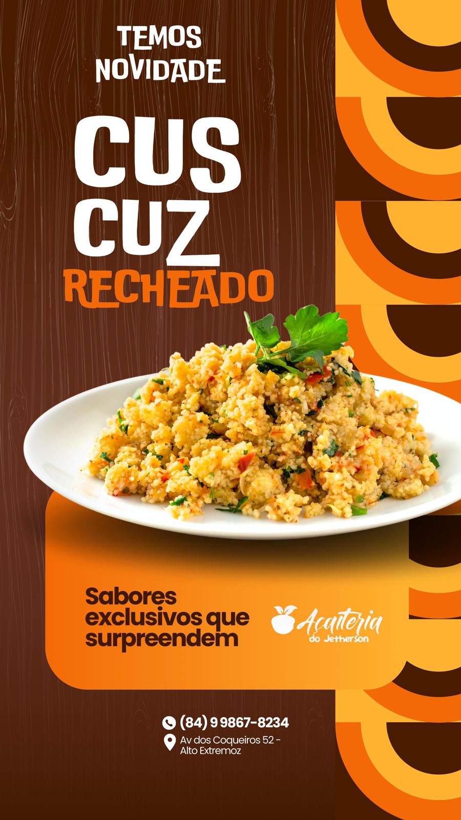 Promoção: CUSCUZ RECHEADO