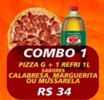 Promoção: Combo 1 - Uma Pizza Grande + 01 refrigerante de 1 L