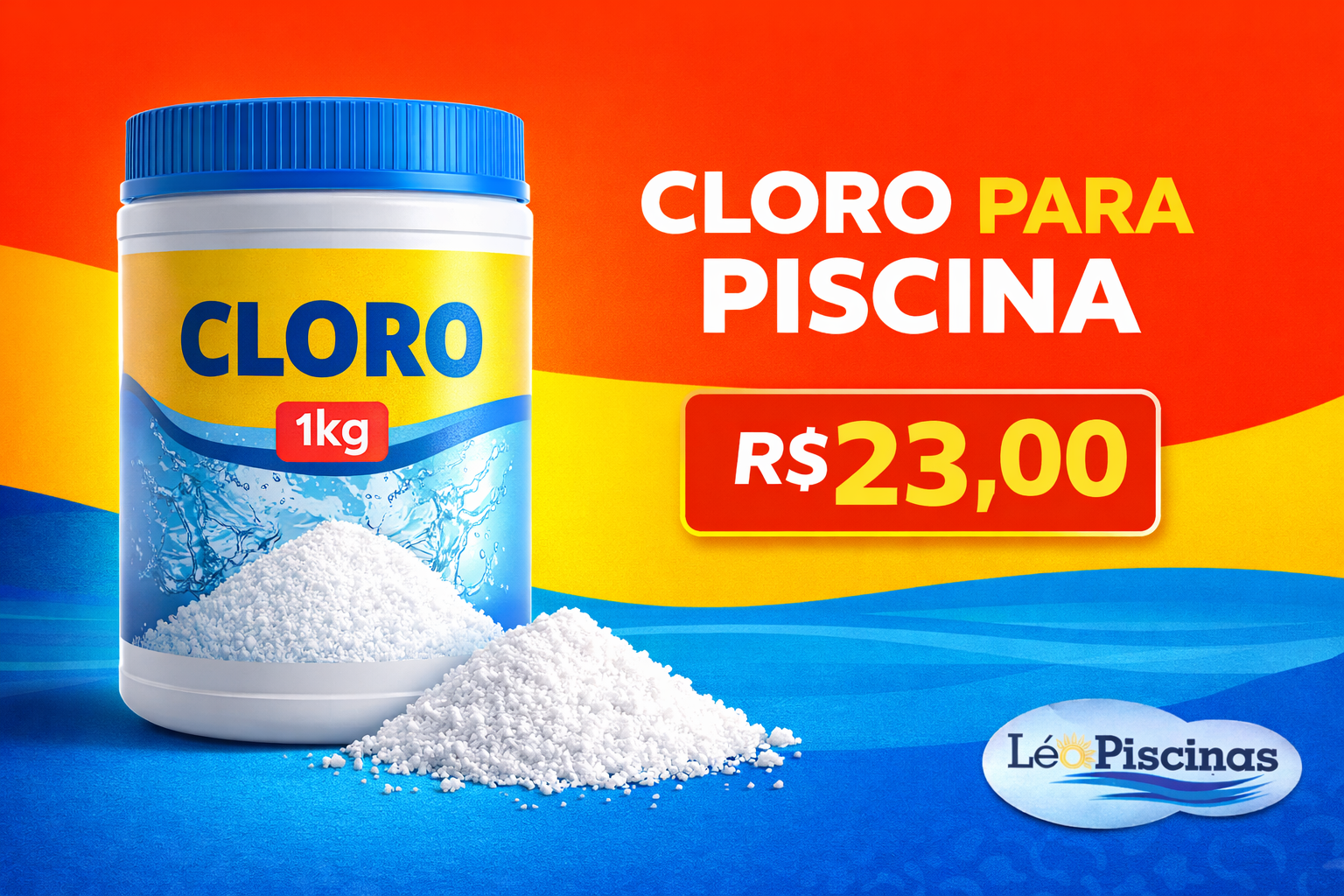 oferta Cloro 1Kg da empresa Léo Piscinas