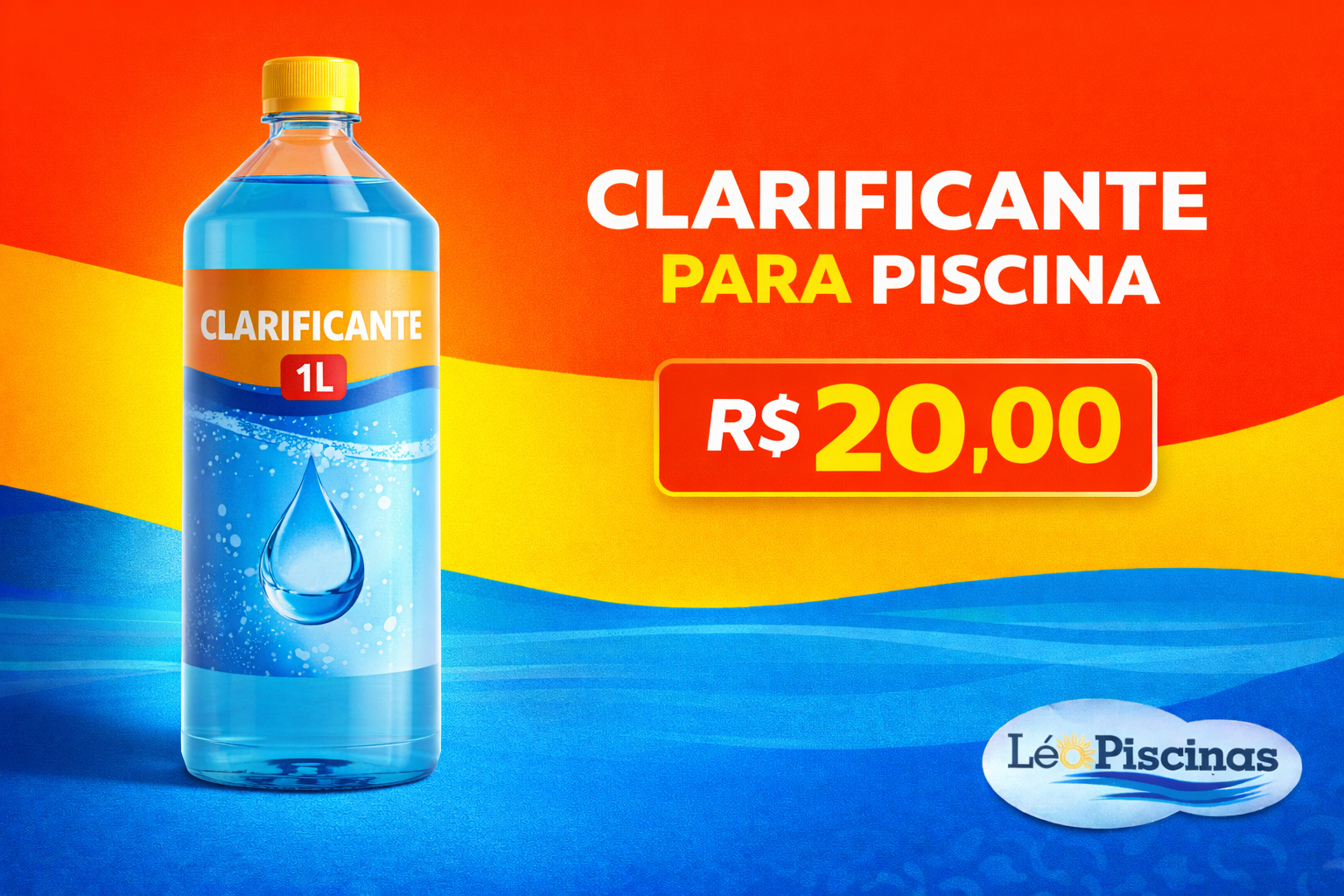 oferta Clarificante 1L da empresa Léo Piscinas