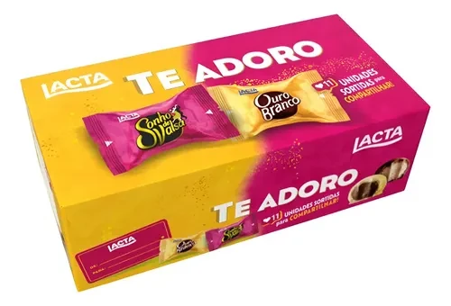 oferta Caixa de chocolate lacta te adoro da empresa Drica Bomboniere & Embalagens