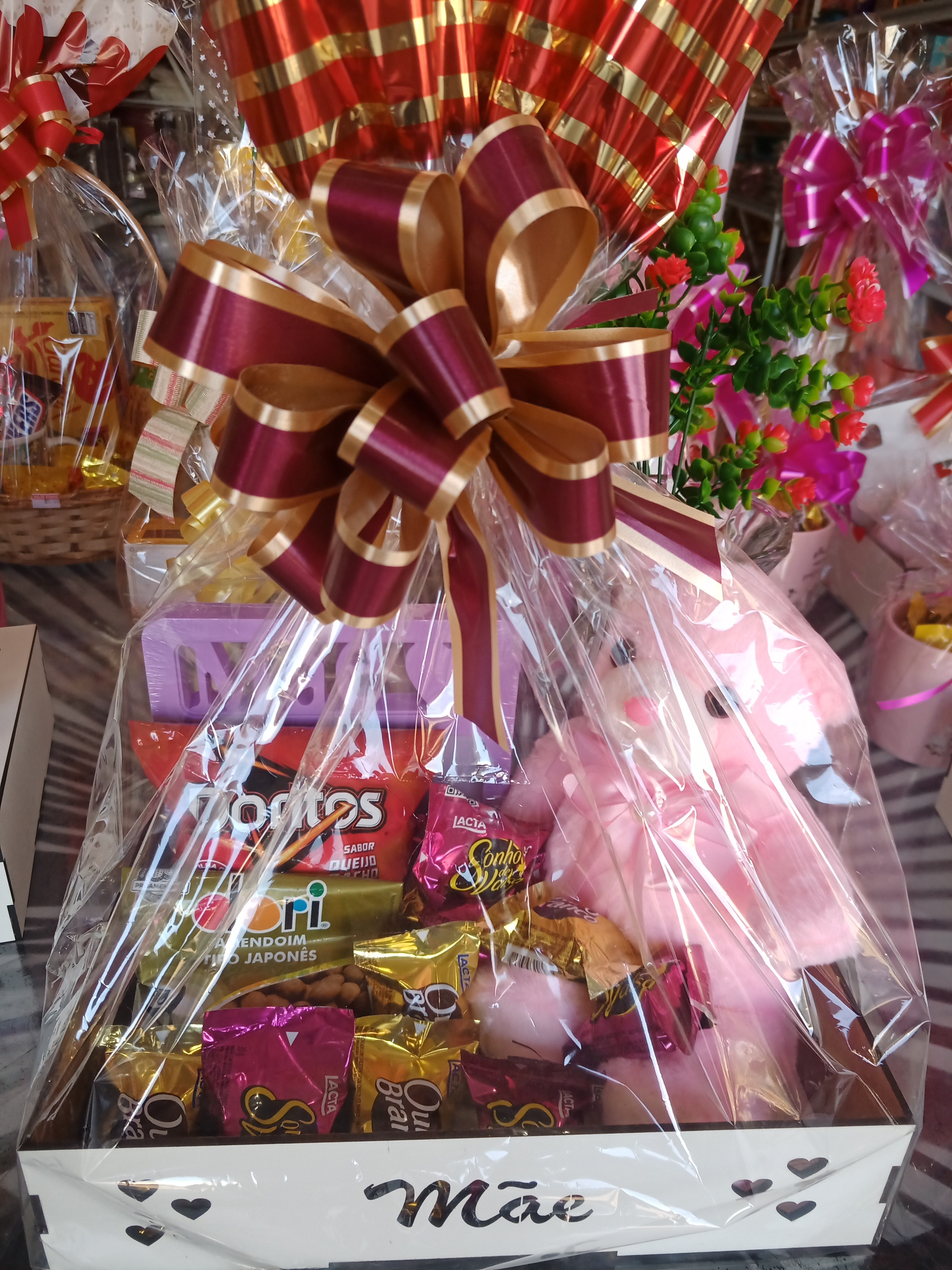 oferta Caixa urso rosa da empresa Drica Bomboniere & Embalagens